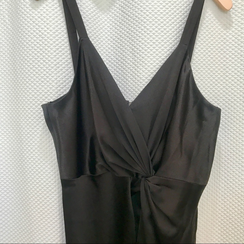 Nordstrom Jill Stuart Black Satin Dress Size 12 - Picture 3 of 8